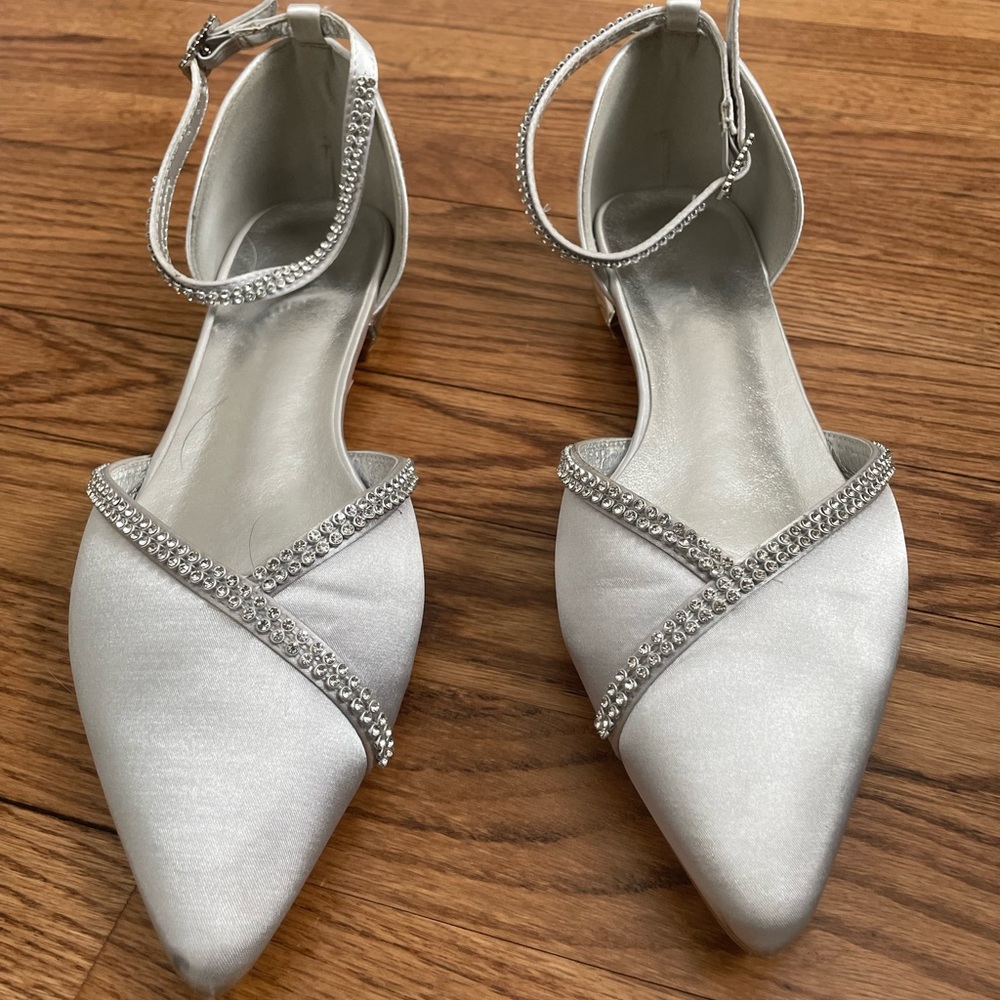 Silver Sparkle Dress Shoes